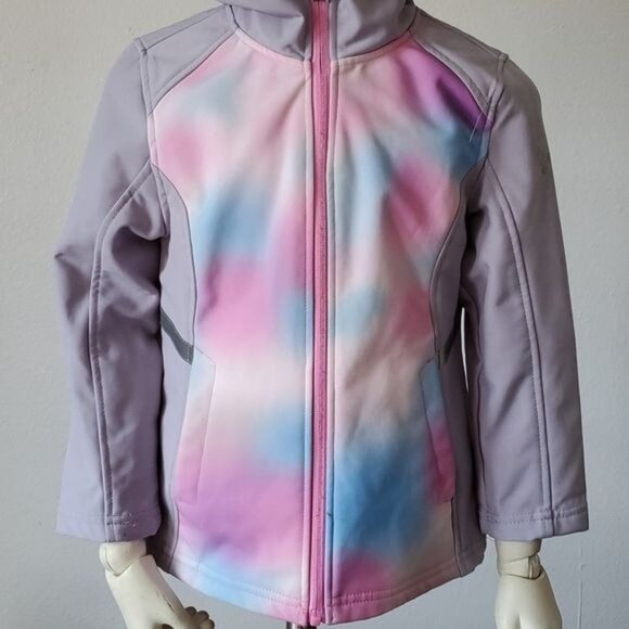 Free Country Water Resistant Jacket Coat Zip Hooded Hoodie Winter GIRLS Kids 5/6 - Picture 4 of 15